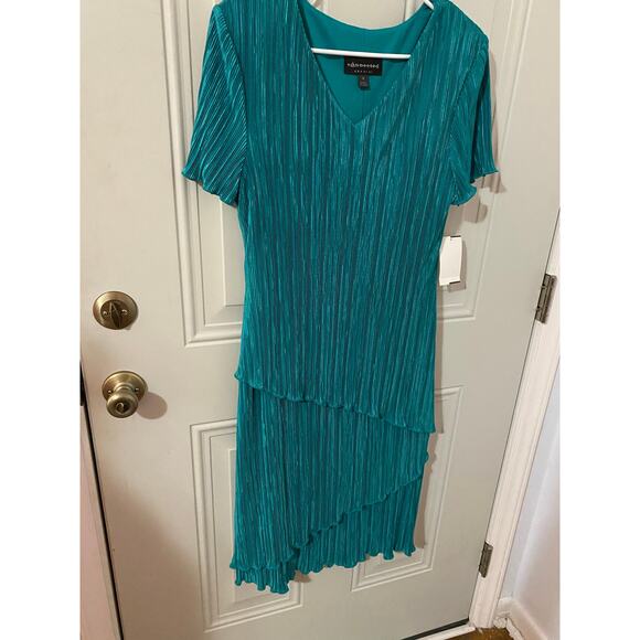 Connected Apparel dress size 12 Jade green Nwt Q35 - Picture 3 of 10